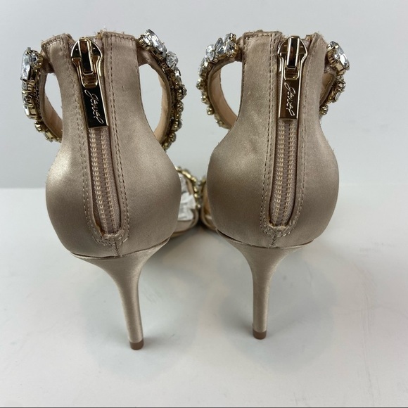 Jewel Badgley Mischka • Caroline Embellished Ankle • Strap Evening Sandals - Picture 10 of 15